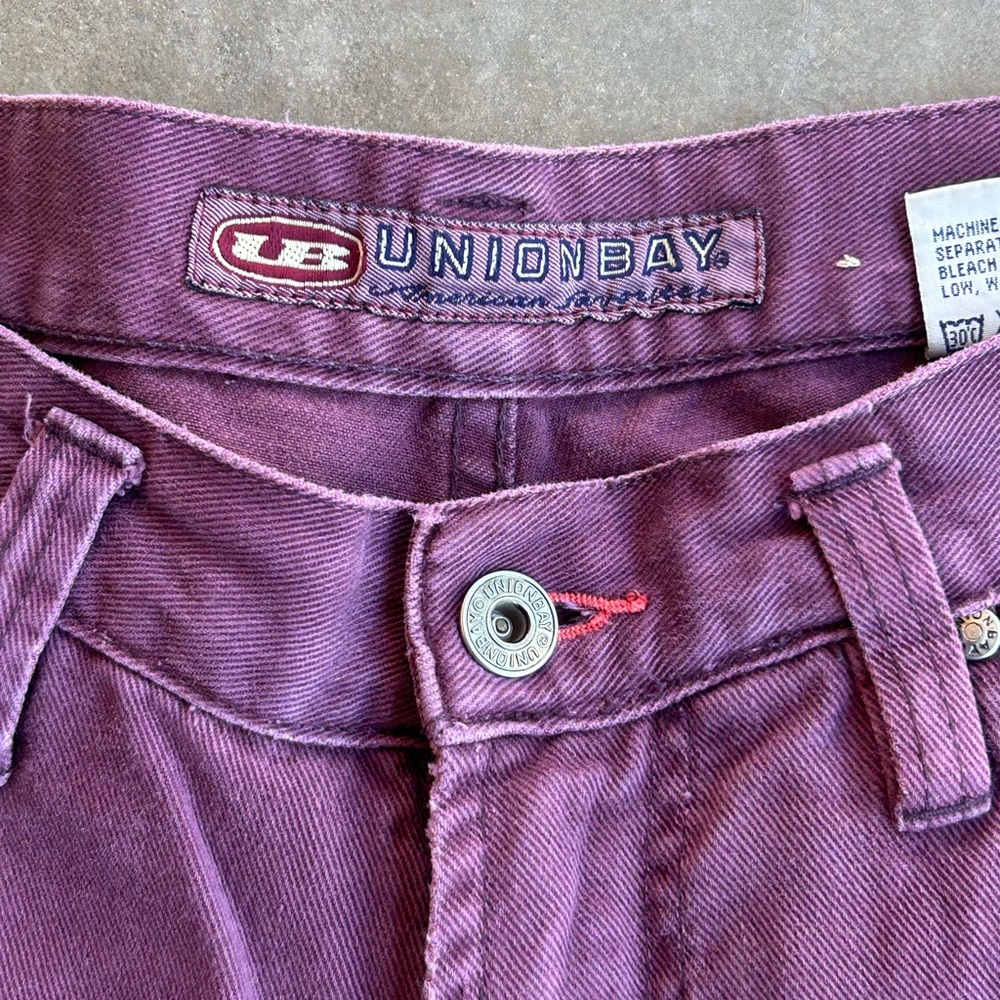 Union Bay Purple Denim Shorts - Picture 6 of 8